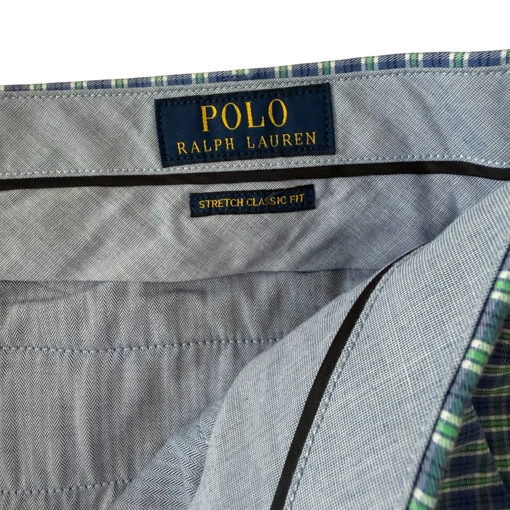 Polo Ralph Lauren Men's Stretch Classic Fit Plaid‎ Shorts Size 40